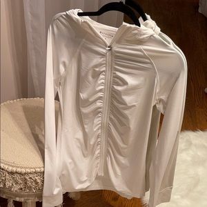 White workout sweatshirt